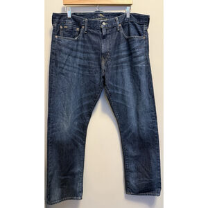 Polo Ralph Lauren HAMPTON Jeans Mens 38x32 Blue Straight Leg Relaxed Fit Denim